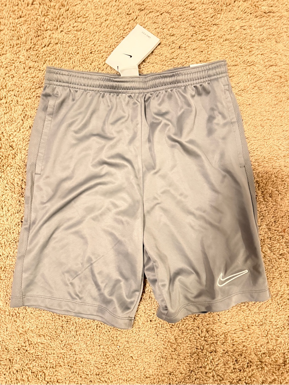 Nike Boys Gray Dri-FIT Athletic Shorts